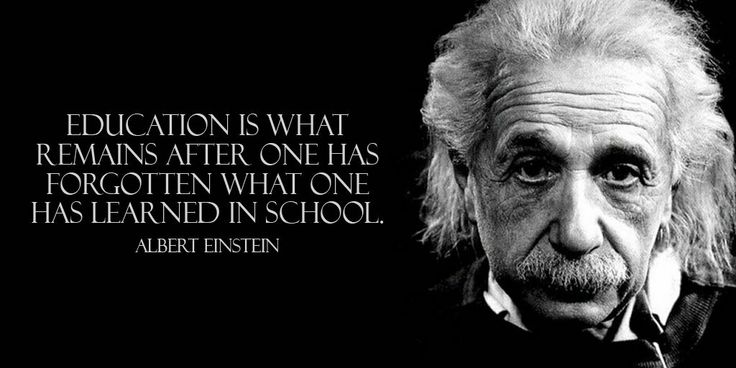 Education is what remains after one has forgotten what one has learned in school